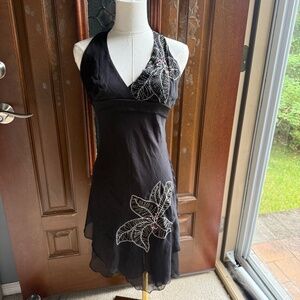 Silk Halter Dress